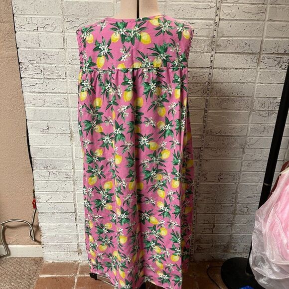 Vintage National Floral Lemon Spring SUmmer MuMu Large - Picture 5 of 10